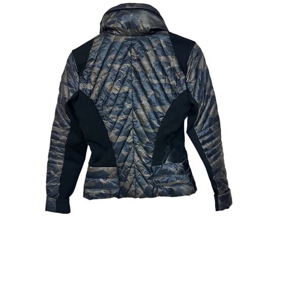 Blanc Noir Women’s Down Motion Panel Camouflage Puffer Jacket Hoodie Size XS - Picture 2 of 7